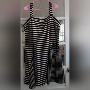 White Birch Striped Black and White Woman's Dress